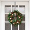 RN'D Over Door Wreath Hook - Thin Silver Metal Overdoor Wreath Holder Seasonal Hanger for Front or Back Door – 12”